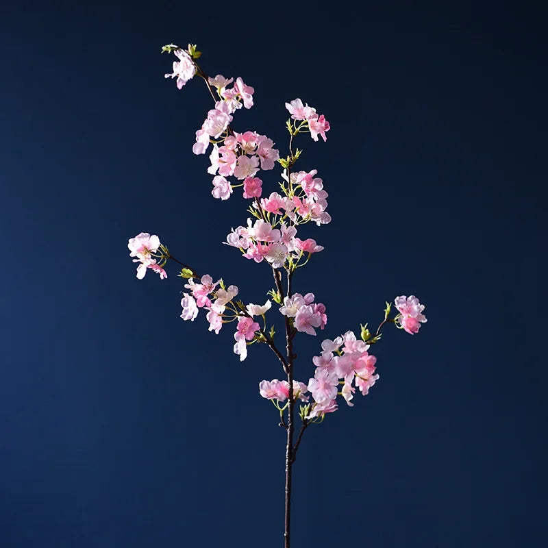 109cm Silk Artificial Flowers Fake Cherry Blossom Long Branch Wedding Arch Party Backdrop Home Wall Decor Accessories Photo Prop