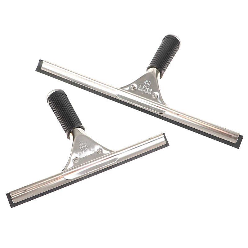 Stainless Steel Window Glass Cleaning Squeegee Streak-free Water Stain Removal Blade Wiper Cleaner For Home Bathroom