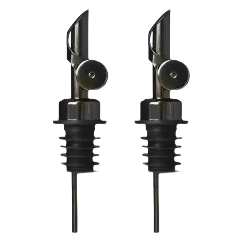 1PC Oil Bottle Stopper Cap DispenserStainless Steel Automatic Open Cap Pour Nozzle Sprayer Leak-Proof Wine Spout Kitchen Tool