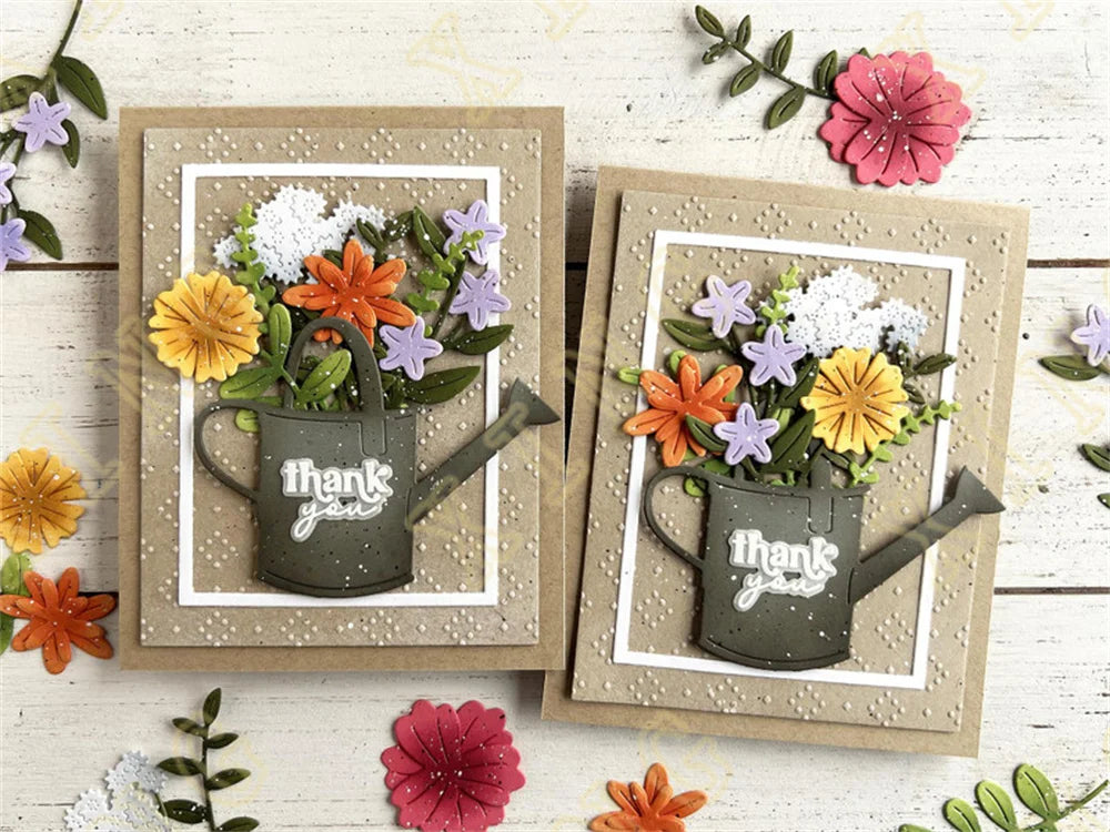 Dies Scrapbooking Metal Rustic Watering Can Cutting Dies Craft Embossing Make Paper Greeting Card Making Template DIY Handmade