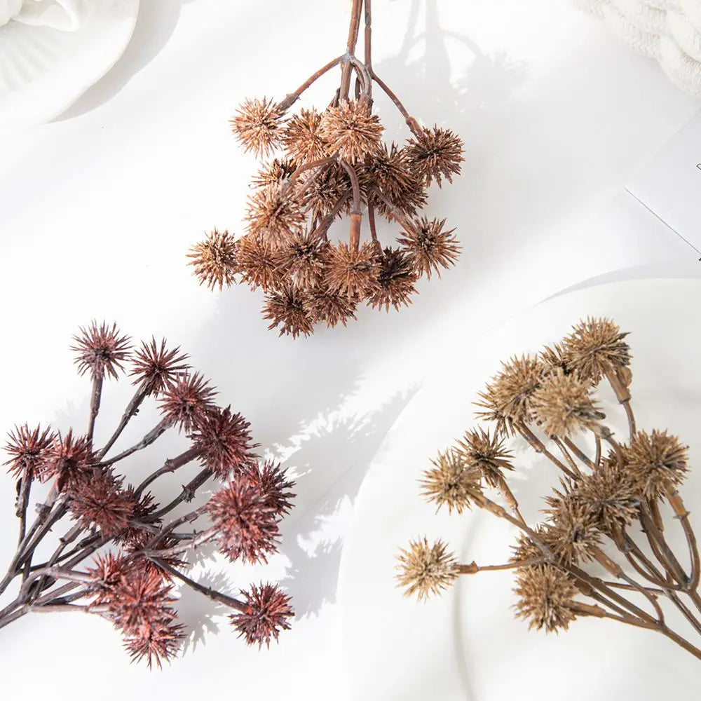 Artificial Plants Spike ball Hot sale Wedding Bride Bouquet Home Vase Garden Dining Table Indoor Outdoor Diy Gift Box Decor