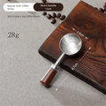 15/30ml Round Head Measuring Spoon Stainless Steel Wooden Handle Measuring Cup Measuring Accessory Home Kitchen Baking Tools