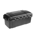 Professional ABS Sealed Toolbox Waterproof Shockproof Equipment Dry Box with Foam Lining Black Camping Storage Box