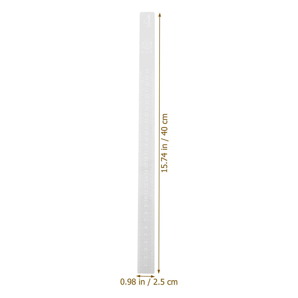 2pcs Acrylic Baking Ruler Dough Thickness Control Cookie Crust Rolling Pin Guide Baking Tools Kitchen Essentials