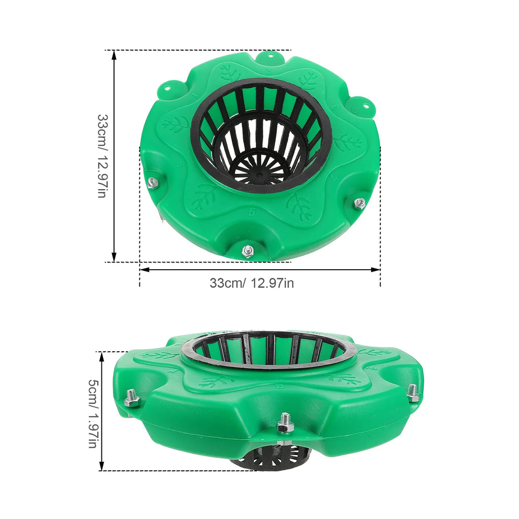 6Pcs Floating Island Pond Planter Baskets Hydroponic Aquatic Pots Durable Weatherresistant Kits for Ponds Lakes Water Gardens