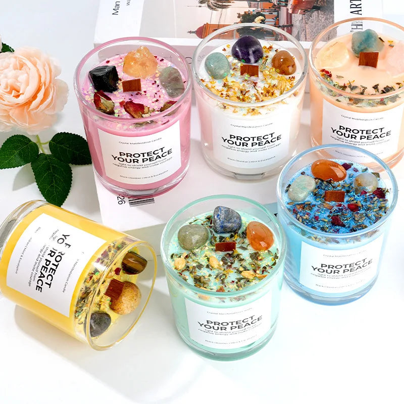 Scented Candle Aromatherapy Candle Soy Wax Handmade Candle  for Home Scented Stress Relief Relaxation Souvenir Gift