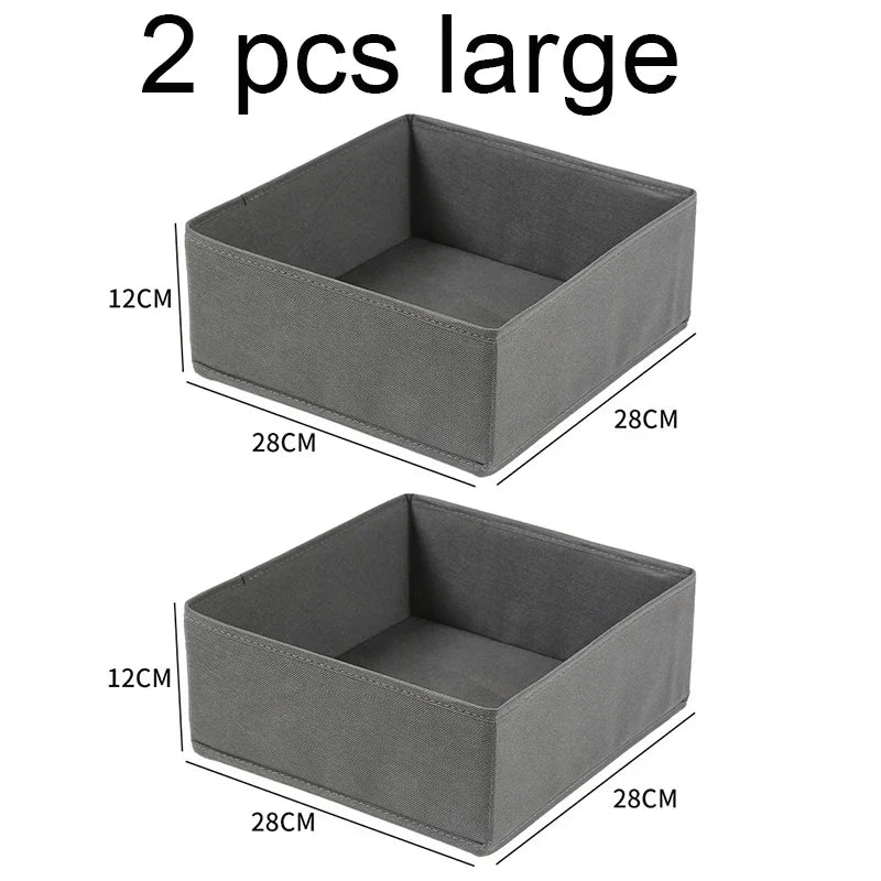 Drawer Organizer Non-woven Fabric Clothes Underwear Wardrobe Organizers Dividers Foldable Dresser Socks Closet Storage Baskets