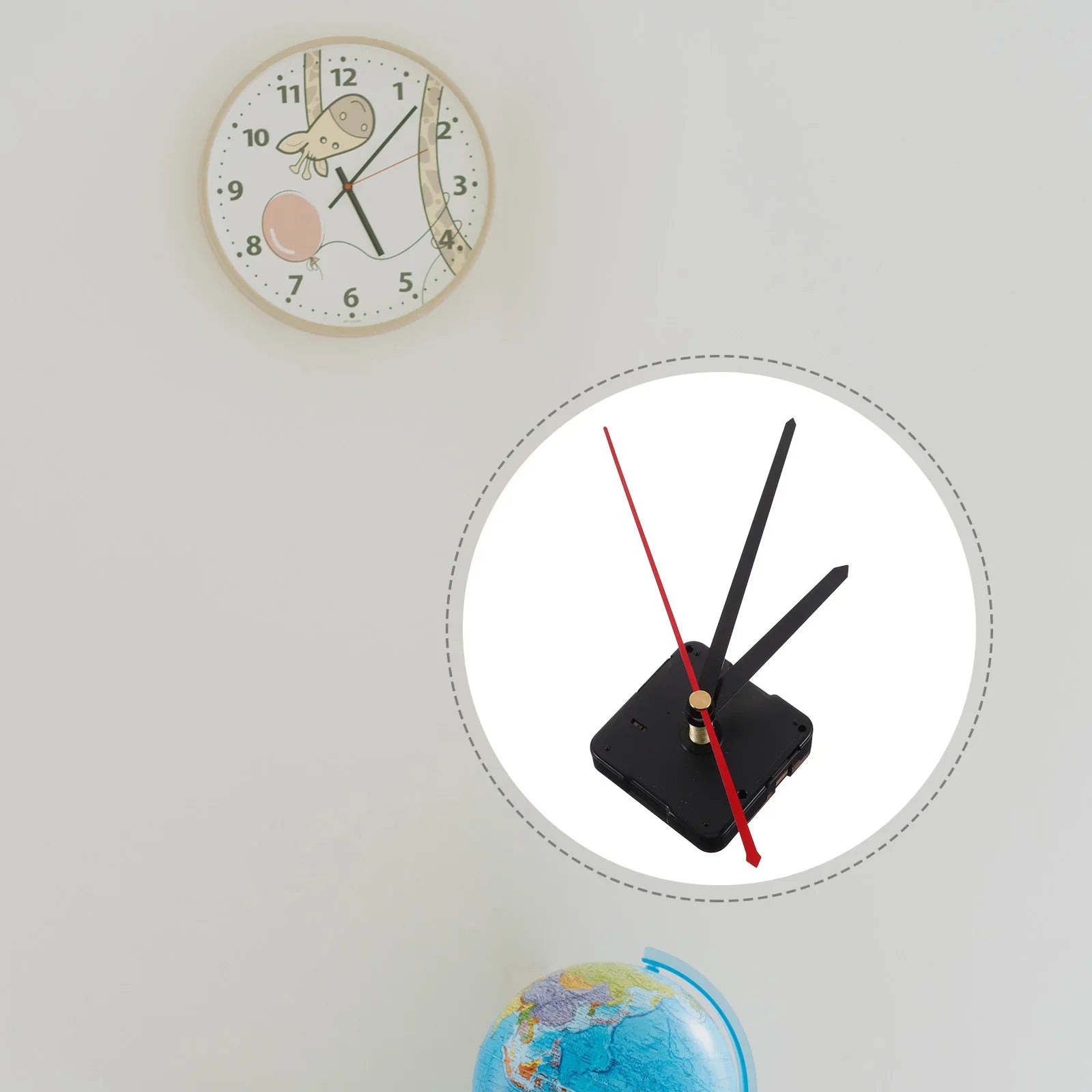 1 set 1 Set Clock Movement Operated 36Mm Mechanism For Diy Wall Clock Replacement Quiet Operation Minimalist Design Home
