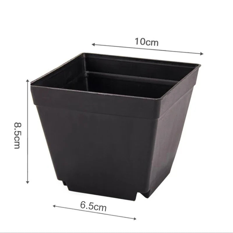 10PC Mini Flower Pots Colourful Plastic Plant grow Pot nursery cup planters for succulents Decor Desktop Container Garden tools