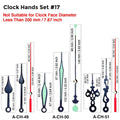 MCDFL Clock Mechanism Silent Quartz Movement Machine Wall Hands Pointer Set Clockwork Table Long Shaft DIY Watches Repair Parts