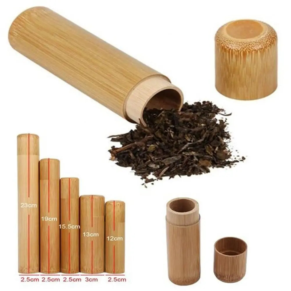 Spice Portable With Lid Jar Bottle Handmade Tea Canister Container Storage Box Organizer