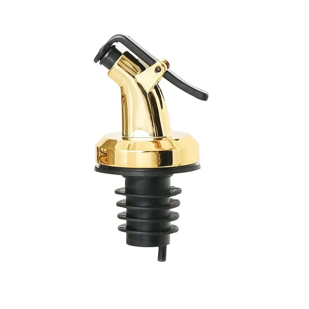 1-4Pcs Oil Bottle Stopper Cap Dispenser Sprayer Lock Wine Pourer Sauce Nozzle Liquor Leak-Proof Plug Bottle Stopper Kitchen Tool