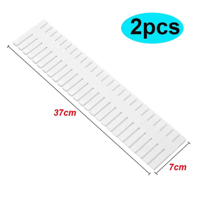 2PCS Grid Drawer Adjustable Separator Divider Cabinet Household Socks Underwear Organize Necessities Storage Organizer Tools