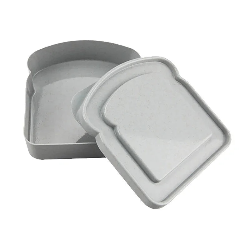 Sandwich Containers Lunch Box Toast Storage Box With Lid Portable Food Storage Case Reusable Microwave Lunch Box Sandwich Case