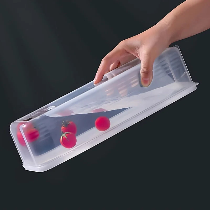 Airtight pasta container with lid, spaghetti storage box, kitchen food storage box for removing rectangular cereal jars