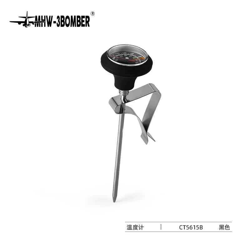 Stainless Steel Coffee Temperature Meter Probe 0~100℃ Thermometer for Coffee Pot Milk Frothing Jug Cafe Kitchen Measuring Tools