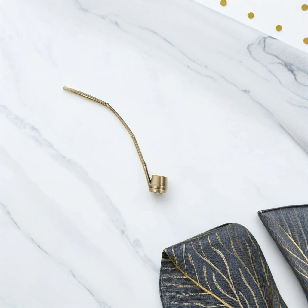 Water Ladle for Calligraphy Handmade Alloy Chinese Ink Stone Scoop Multi-Functional Brush Washer Artistic Painting Tool