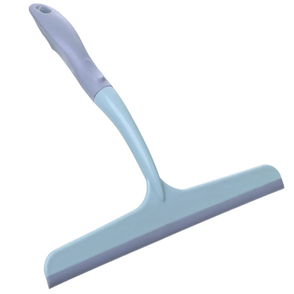 Multifunctional Silicone Wiper Blade Plastic Handle Cleaning Supplies Squeegee Wiper Double-sided Mirror Scraper Bathroom Home