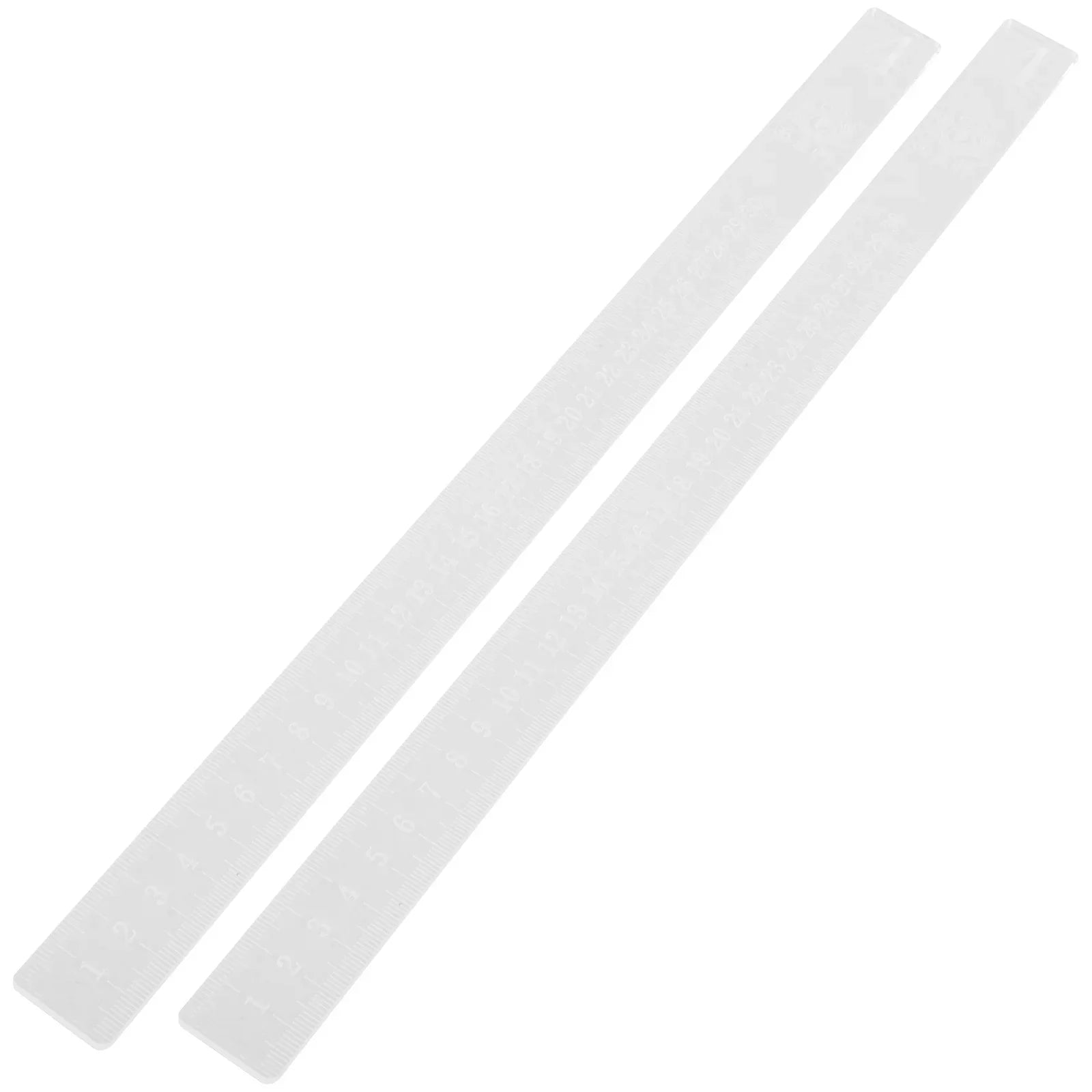 2pcs Acrylic Baking Ruler Dough Thickness Control Cookie Crust Rolling Pin Guide Baking Tools Kitchen Essentials