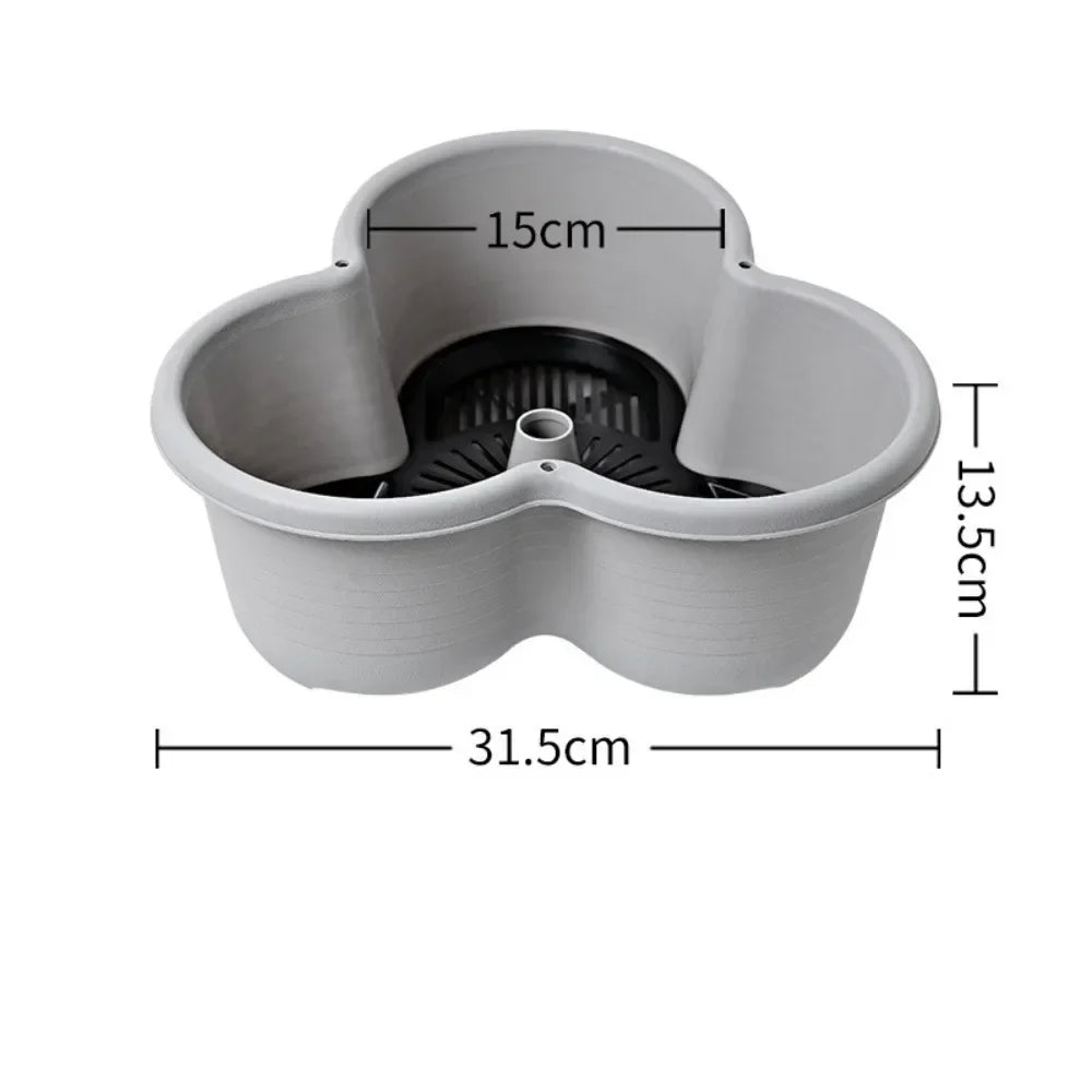 New Vertical Tower Stackable FlowerPot Plastic with Movable Casters Flower Pot Multi-layer Strawberry Planter Tower Home Garden