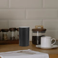 1pcs Candy Jar Tea Coffee Sugar Canister 75x130mm Black White Airtight Lid Tinplate Storage Container for Leaf Tea