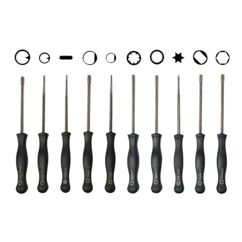 10pcs Carburetor Adjustment Tool Single D Double D Hexagon Hex Socket Kit Set Screwdriver Kit Small Carburetor Tune up