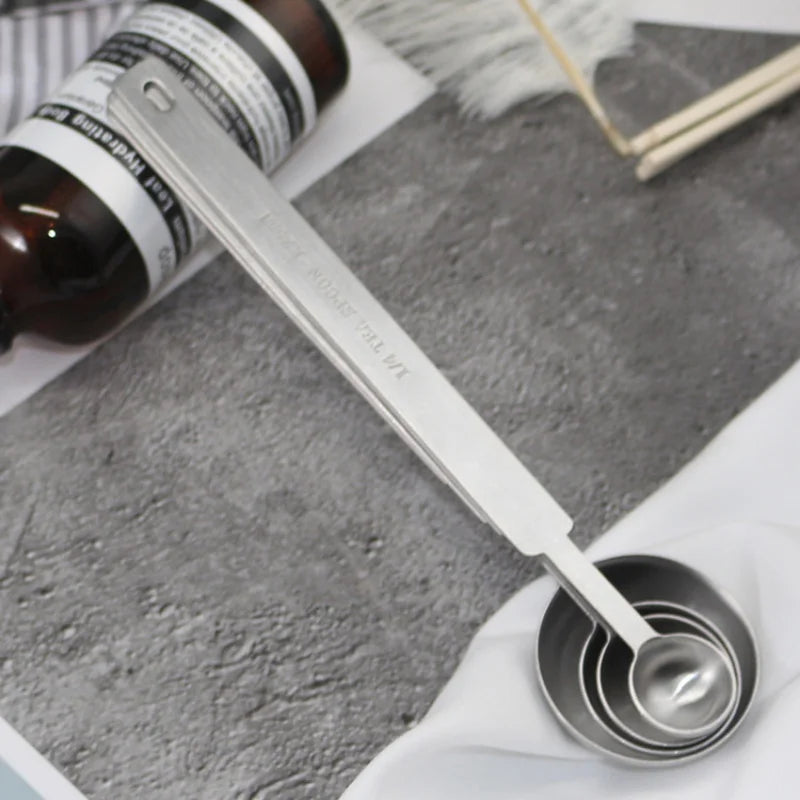 1pc Stainless Steel Measuring Spoon Coffee Measurer Tablespoon Coffee Measuring Spoon Kitchen Accessories Baking Tools