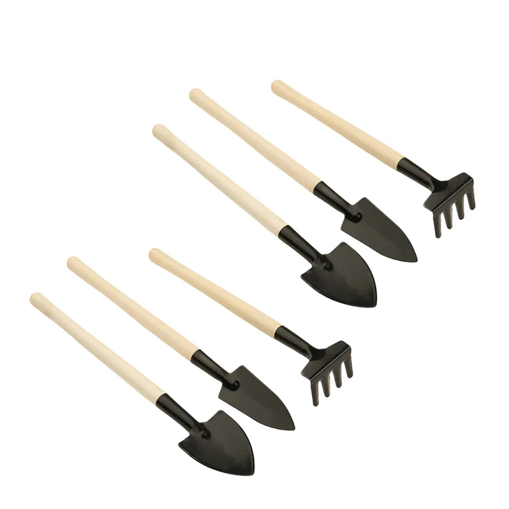 15pcs Garden Tool Set Mini Shovel Rake Kit For Bonsai Planting Kids Learning Potting Accessories Gardening Tools Potted Tools