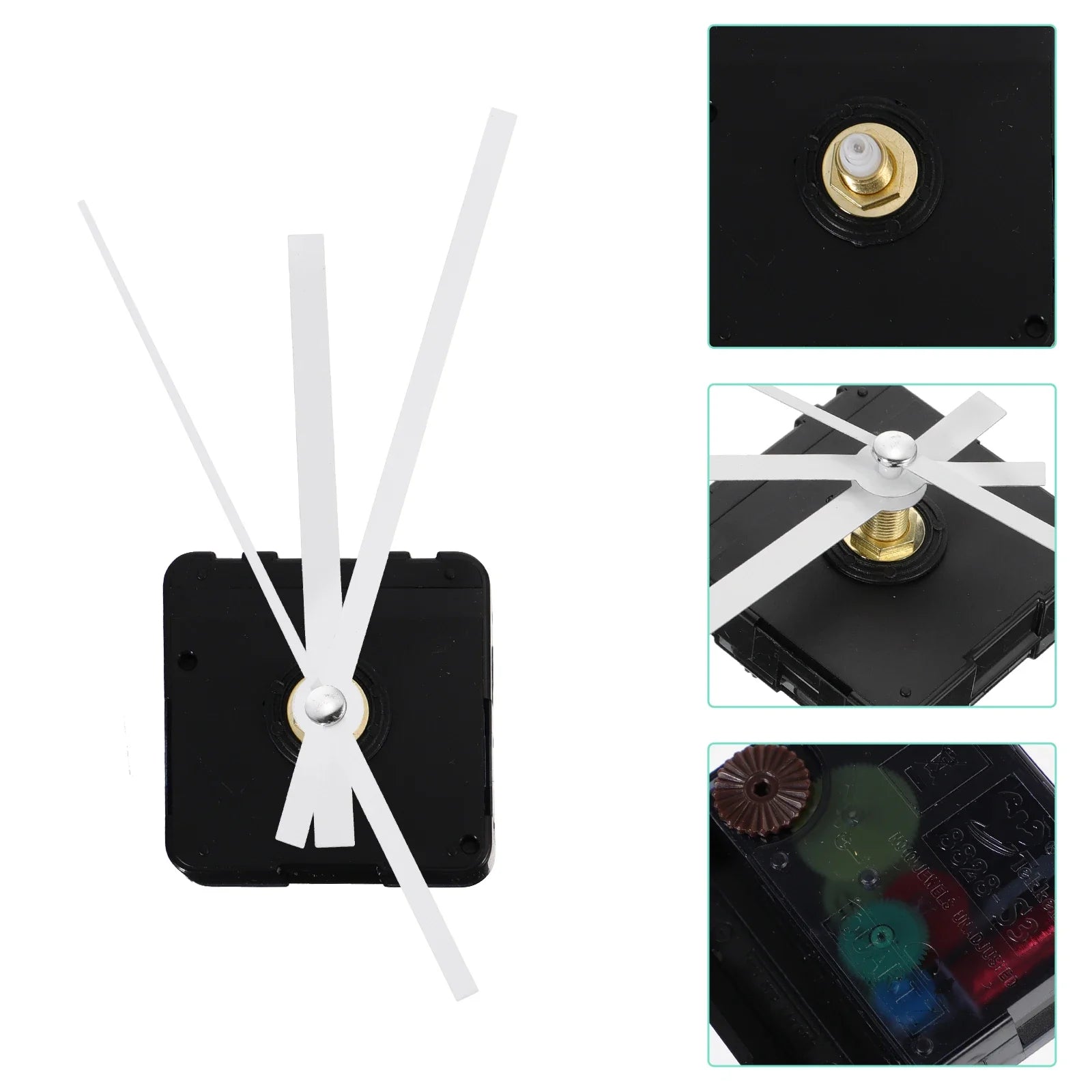 1pc Quartz Clock Movement Silent Sweep Mechanism Replacement Kit Durable Diy Home Clock Parts Metal Hands Wall Clock