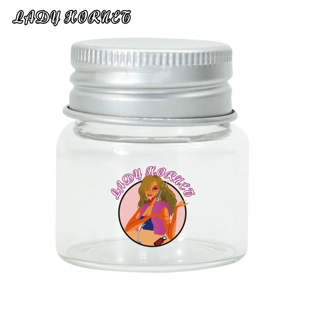 HONEYPUFF 1pc 56ml Glass Bottle Spice Tank Sealing Container Vial Jar