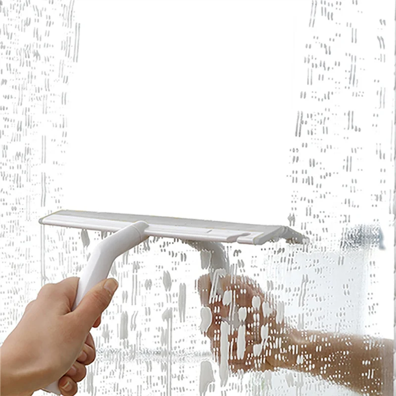 AS63-28Cm Silicone Broom Lengthen Floor Cleaning Squeegee Pet Hair Dust Brooms Bathroom Floor Wiper
