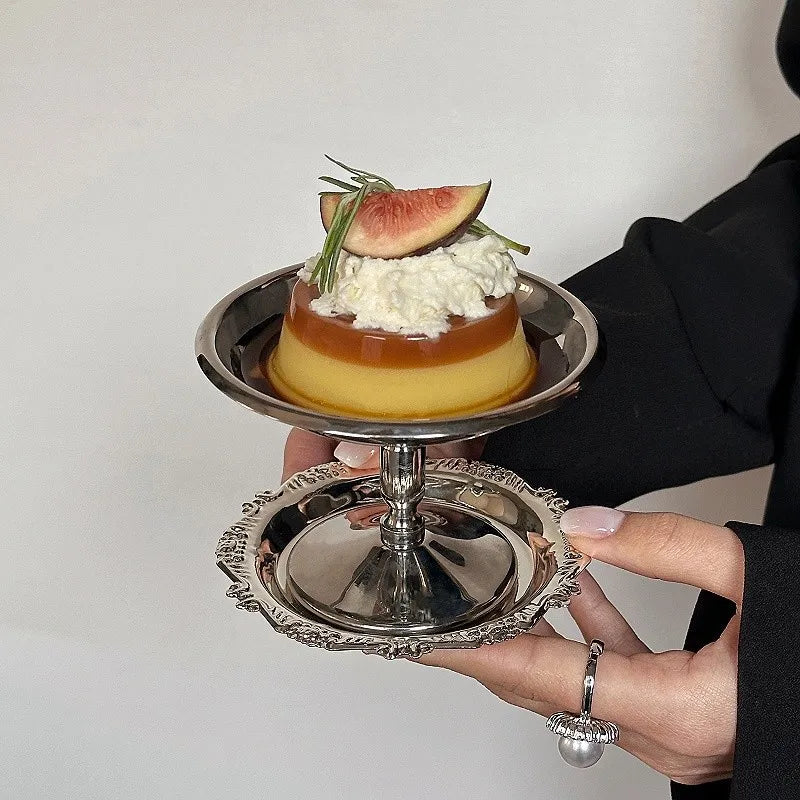 Ice Cream Cup Stainless Steel 304 Serving Dessert Bowl Cups Sauce Bowls Mini Round Footed Yogurt Snack Candy Cup for Salad Fruit