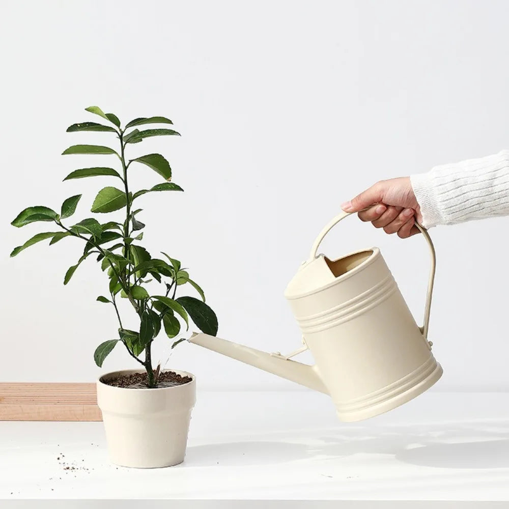 2L Watering Can Pot Long Mouth Garden Plants Flower Spray Water Kettle Plastic Large Capacity Plants Sprinkler for Houseplants
