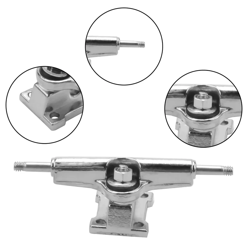 WOWFU-10 Pcs 29Mm Fingerboard Trucks Finger Skateboard Deck With Nuts With Spanner Screwdriver For Finger Skateboards