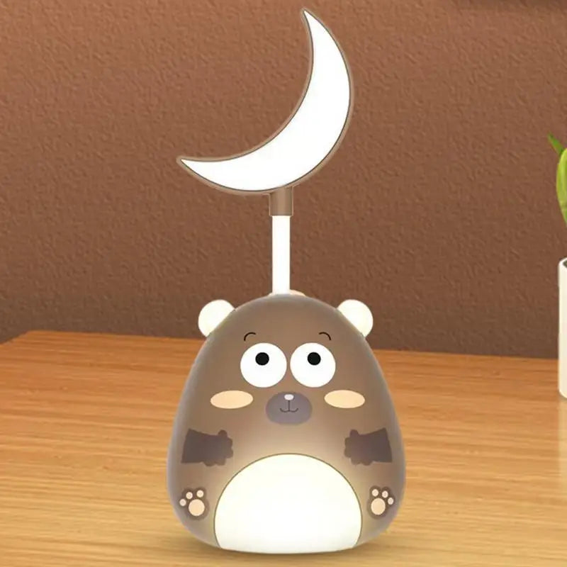 Cartoon Night Light Brightness Adjustable Bear Table Lamp Multiple Modes Light Cute Night Lamp For Bedroom Study Children Room