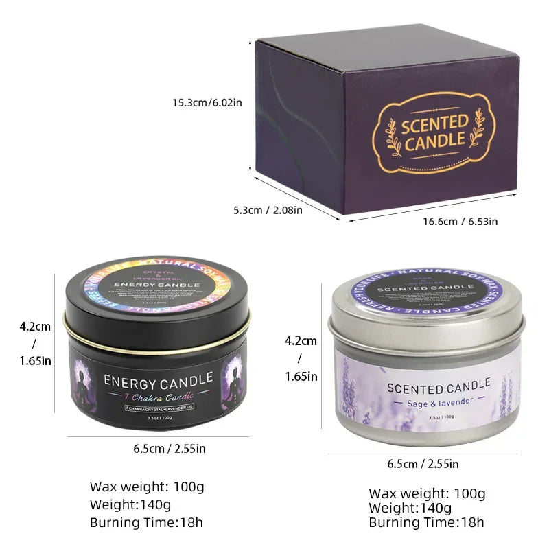 Scented Candle Gift Soy Wax Aromatherapy Candles Iron Cans Soy Wax Home Decoration m