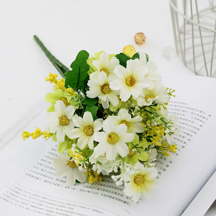 30CM Artificial Daisy Home Decoration Silk Flower Jumping Orchid Chrysanthemum Table Decoration Photography Props