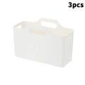 3Pcs With Handle Baskets, Multipurpose Storage Box, Ideal For Storing Cleaning Supplies Or Groceries In The Bathroom And Kitchen