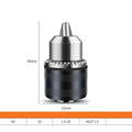 Keyless Drill Chuck Quick Change Conversion Adapter 1/2 3/8 Unf Mount 2~13mm 0.8~10mm Self-Tighten Screwdriver Drill Bits Chucks