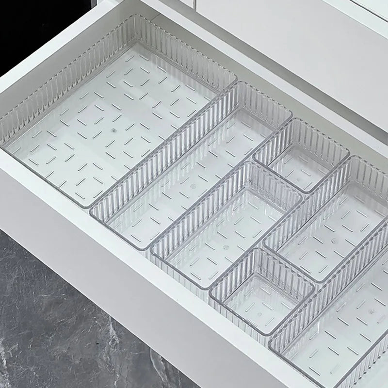 Desk Drawer Organizers Set Plastic Transparent Storage Box Bathroom Storage Makeup Organizer Boxes Clear Storage Box Acrylic Box