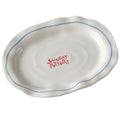 Simple Solid Color Tableware Ceramic Pasta Steak Plate Dinner Plate Creative Kitchen Irregular Shape Serving Tray Cooking Dishes