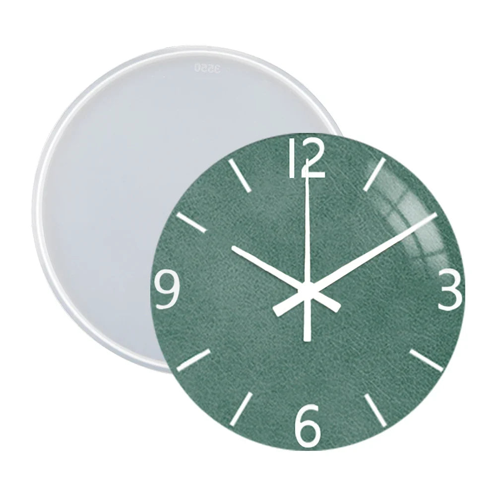 DM283 Round Roman Numerals Epoxy Resin Clock Silicone Mold DIY Wall Hanging Ornaments Moldes Para Resina Epoxi Manualidades