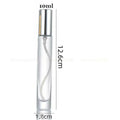 3X 10X 10ML Clear Round Thick Glass Perfume Oil Bottles Spray Atomizer Empty Sample Vial Refillable Sprayer Flacon High Grade