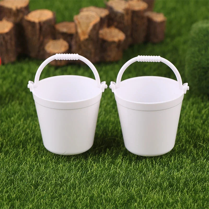 1:12 Dollhouse Miniature Watering Can Bucket Sprinkler Shovel Model Gardening Tools Decor Toy Doll House Accessories