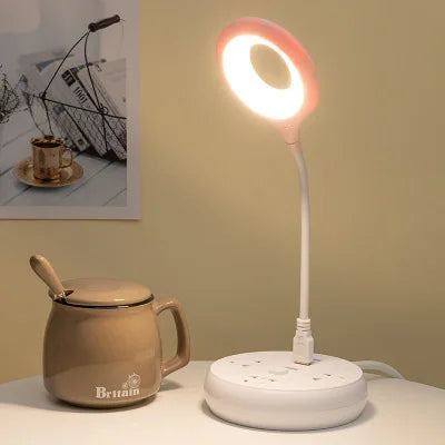 LED Study Reading Book Lights Portable USB Flexo Led Desk Lamp DC5V for Computer PC Laptop Ring Eye Care Led Light Table Lamps