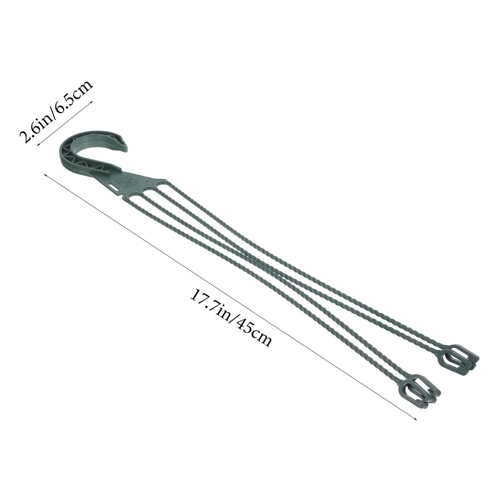 5pcs Plastic Plant Hanging Basket Hooks Hanging Planter Holder multiuse Flower Pot Hangers Garden Basket Hanging Chains 4 Hooks