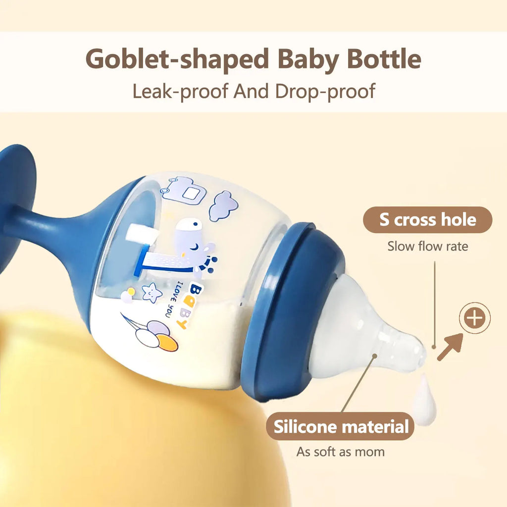 180ml goblet baby bottle, photography accessories, baby drinking water, household cup, direct drinking juice,Christmas gift