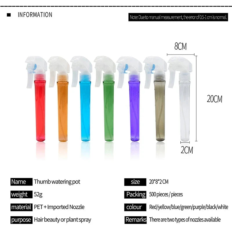 30ml Misting Watering Can Mini Refillable Plastic Perfume Atomizer Trigger Fine Transparent Spray Bottle Salon Hairdressing Tool