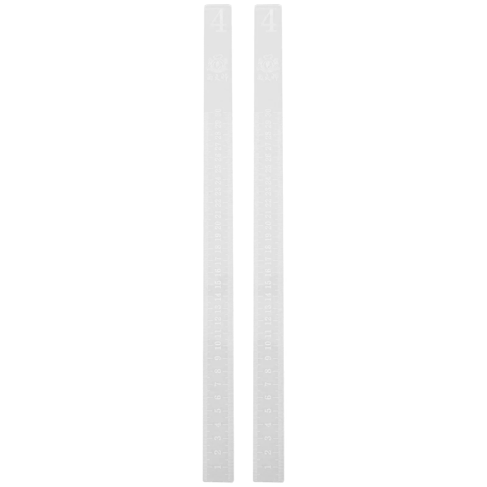 2pcs Acrylic Baking Ruler Dough Thickness Control Cookie Crust Rolling Pin Guide Baking Tools Kitchen Essentials