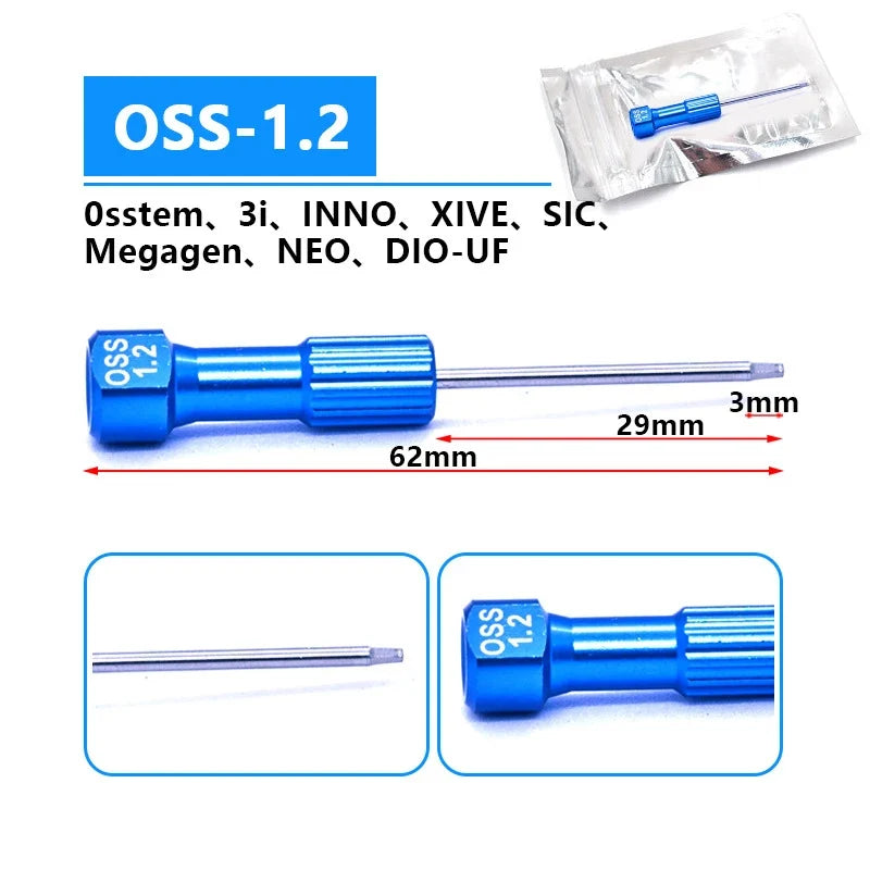 Dental Implant Screwdriver Dental Laboratory Stainless Steel Implant Screw Driver Dentistry Tool Kit Micro Screwdriver